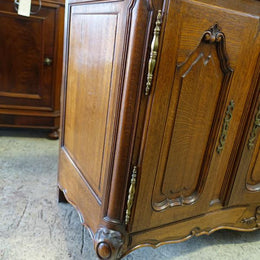 French Oak Entertainment Cupboard