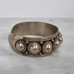 Lovely Siam Sterling Silver Cuff Bracelete