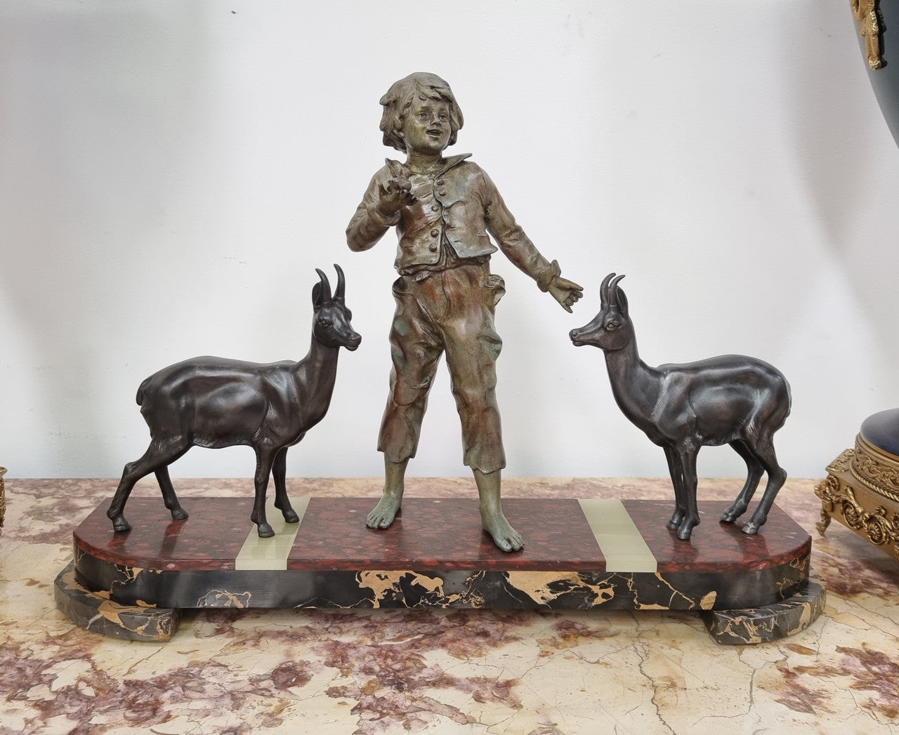Beautiful Antique French Art Deco Boy Statue | Antique & Vintage | Moonee Ponds Antiques | Australia Wide Delivery