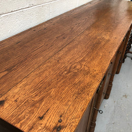 Early 19th Century Empire Oak Sideboard