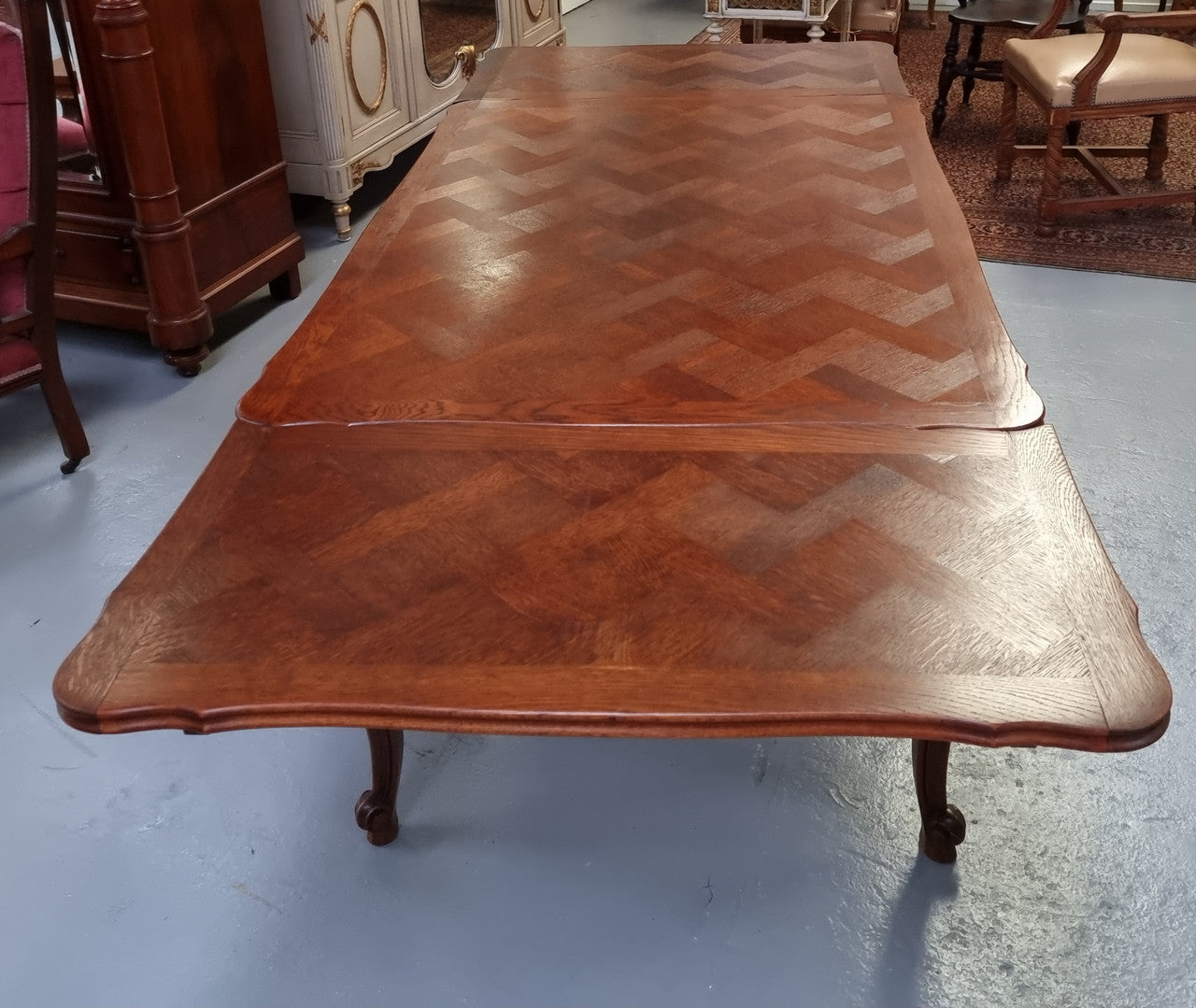 Beautiful French Oak Louis XV Style Extension Table | Antique & Vintage | Moonee Ponds Antiques | Australia Wide Delivery