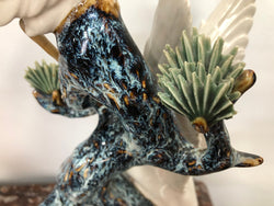 Impressive Chinese Sculpture Of Cranes Standing On Tree | Antique & Vintage | Moonee Ponds Antiques | Australia Wide Delivery