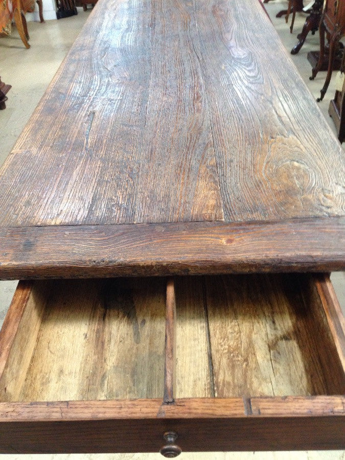 Antique French Oak Refectory Table