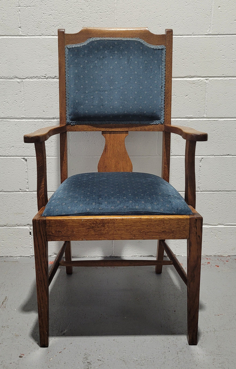 Arts & Crafts Style Upholstered Armchair