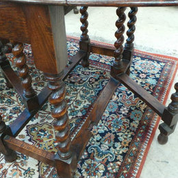 Antique Jacobean Drop Leaf Table