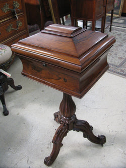 Stunning Rosewood Workbox | Antique & Vintage | Moonee Ponds Antiques | Australia Wide Delivery