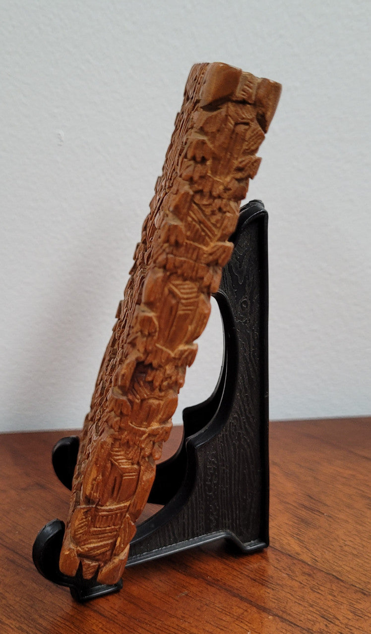 Antique 19th Century Intricately Hand Carved Sandalwood Card Case | Antique & Vintage | Moonee Ponds Antiques | Australia Wide Delivery