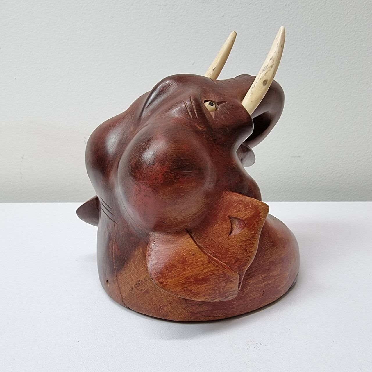 Vintage Elephant Carving With Intact Tusks | Antique & Vintage | Moonee Ponds Antiques | Australia Wide Delivery