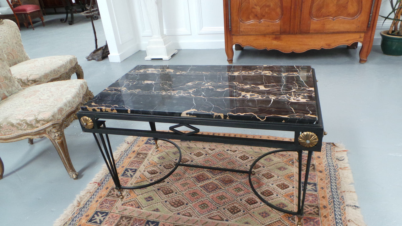 Stunning Portoro Marble Coffee Table | Antique & Vintage | Moonee Ponds Antiques | Australia Wide Delivery