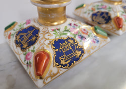 Rare Pair of Cushion Shaped Old Paris Porcelain Scent Bottles | Antique & Vintage | Moonee Ponds Antiques | Australia Wide Delivery