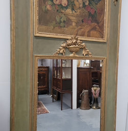 Superb French 19th Century Trumeau Mirror with Original Paint | Antique & Vintage | Moonee Ponds Antiques | Australia Wide Delivery
