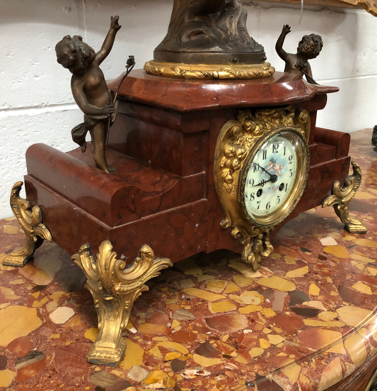 Antique French Bronzed Mantle Clock | Antique & Vintage | Moonee Ponds Antiques | Australia Wide Delivery