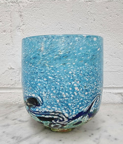 Colorful Art Glass Vase Signed by Peter Reynolds | Antique & Vintage | Moonee Ponds Antiques | Australia Wide Delivery
