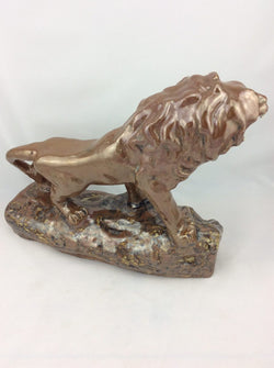 Hand Made Glazed Stoneware Lion | Antique & Vintage | Moonee Ponds Antiques | Australia Wide Delivery