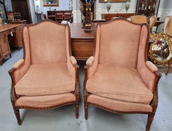 Pair of Antique Louis XVI th Style Bergere Chairs | Antique & Vintage | Moonee Ponds Antiques | Australia Wide Delivery