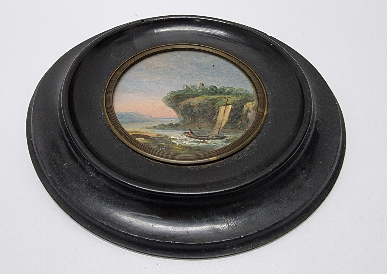 Victorian Hand Painted Miniature Sea Scene | Antique & Vintage | Moonee Ponds Antiques | Australia Wide Delivery
