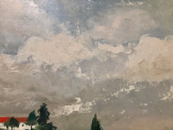 Beautiful French Signed Oil on Canvas of a Country Scene | Antique & Vintage | Moonee Ponds Antiques | Australia Wide Delivery