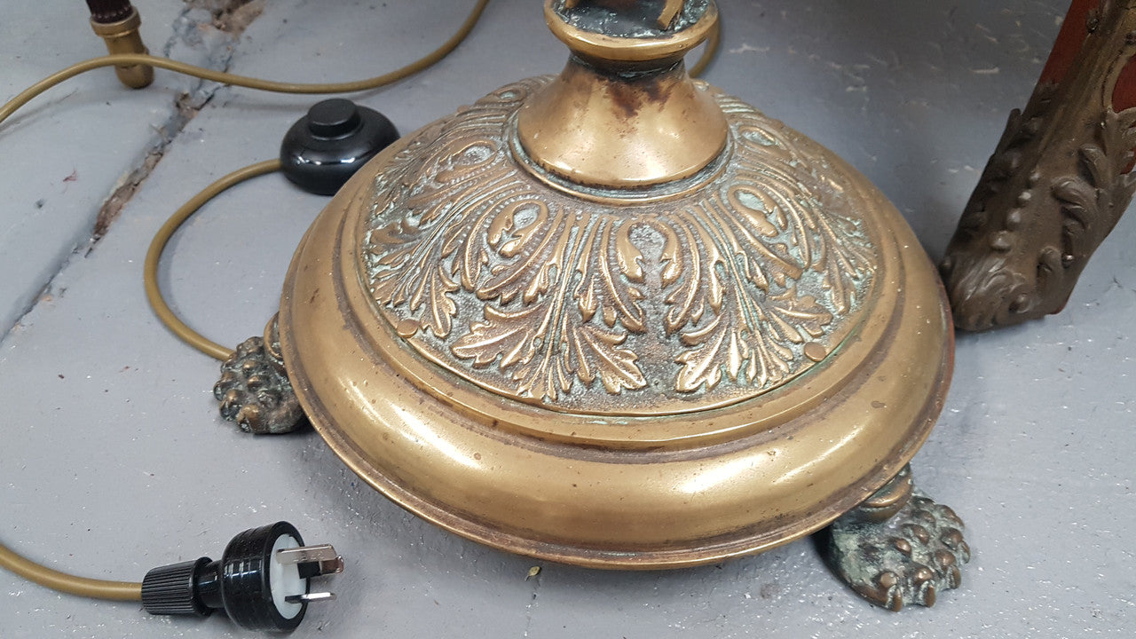 Victorian Brass Standard lamp | Antique & Vintage | Moonee Ponds Antiques | Australia Wide Delivery