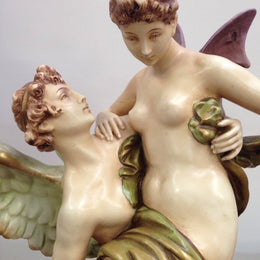 Victorian Amphora Angel Figurines