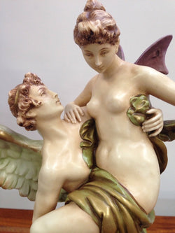 Victorian Amphora Angel Figurines | Antique & Vintage | Moonee Ponds Antiques | Australia Wide Delivery