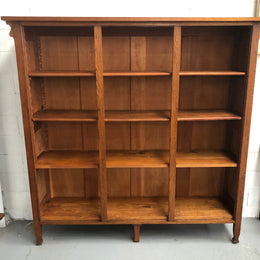 French Style Oak Open Bookcase
