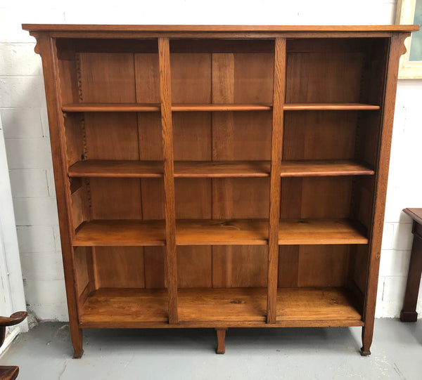 French Style Oak Open Bookcase