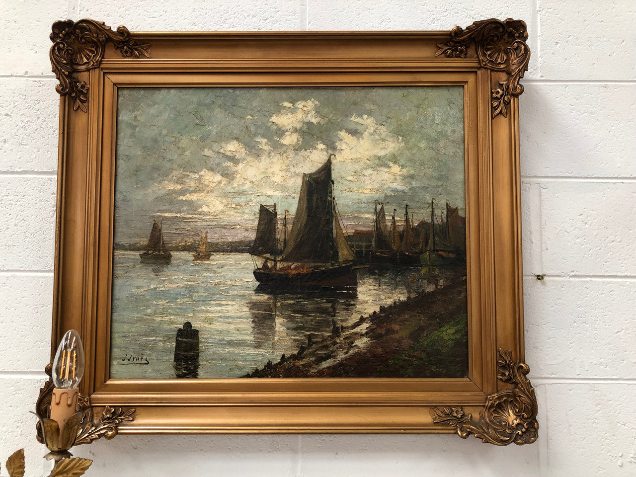 Beautiful French Impressionist Oil Painting