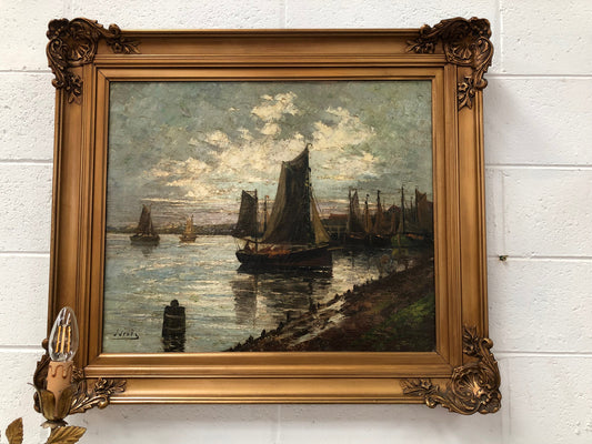 Beautiful French Impressionist Oil Painting