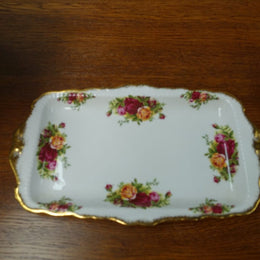 Royal Albert Old Country Roses Pattern Sandwich Platter