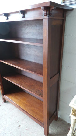 Fabulous Arts and Crafts Blackwood Open Bookcase | Antique & Vintage | Moonee Ponds Antiques | Australia Wide Delivery