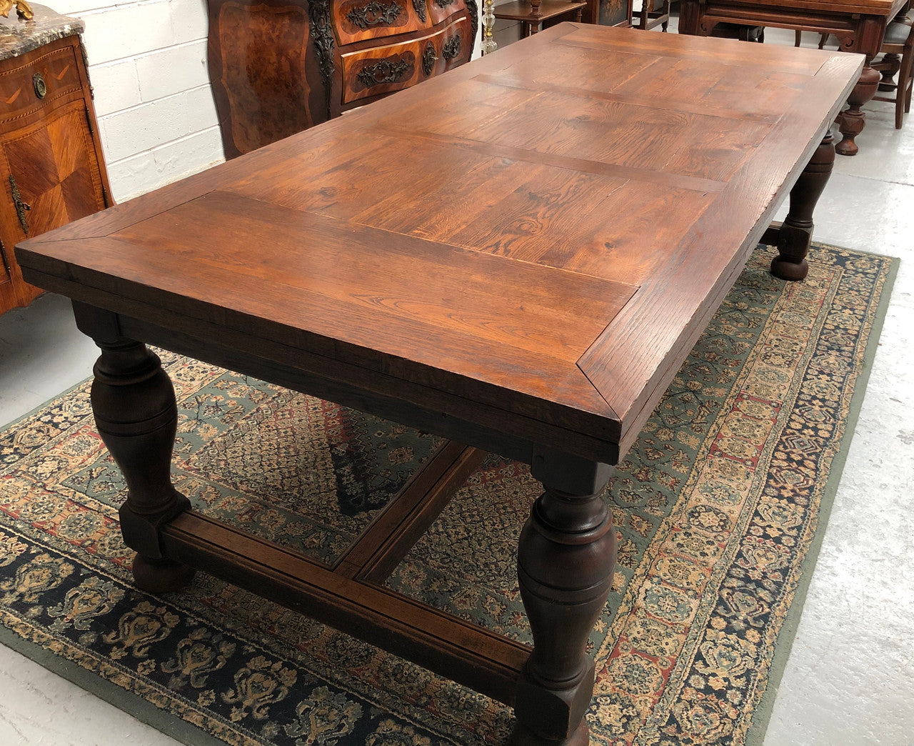 Amazing Antique French 19th Century Oak Parquetry Top Extension Table | Antique & Vintage | Moonee Ponds Antiques | Australia Wide Delivery