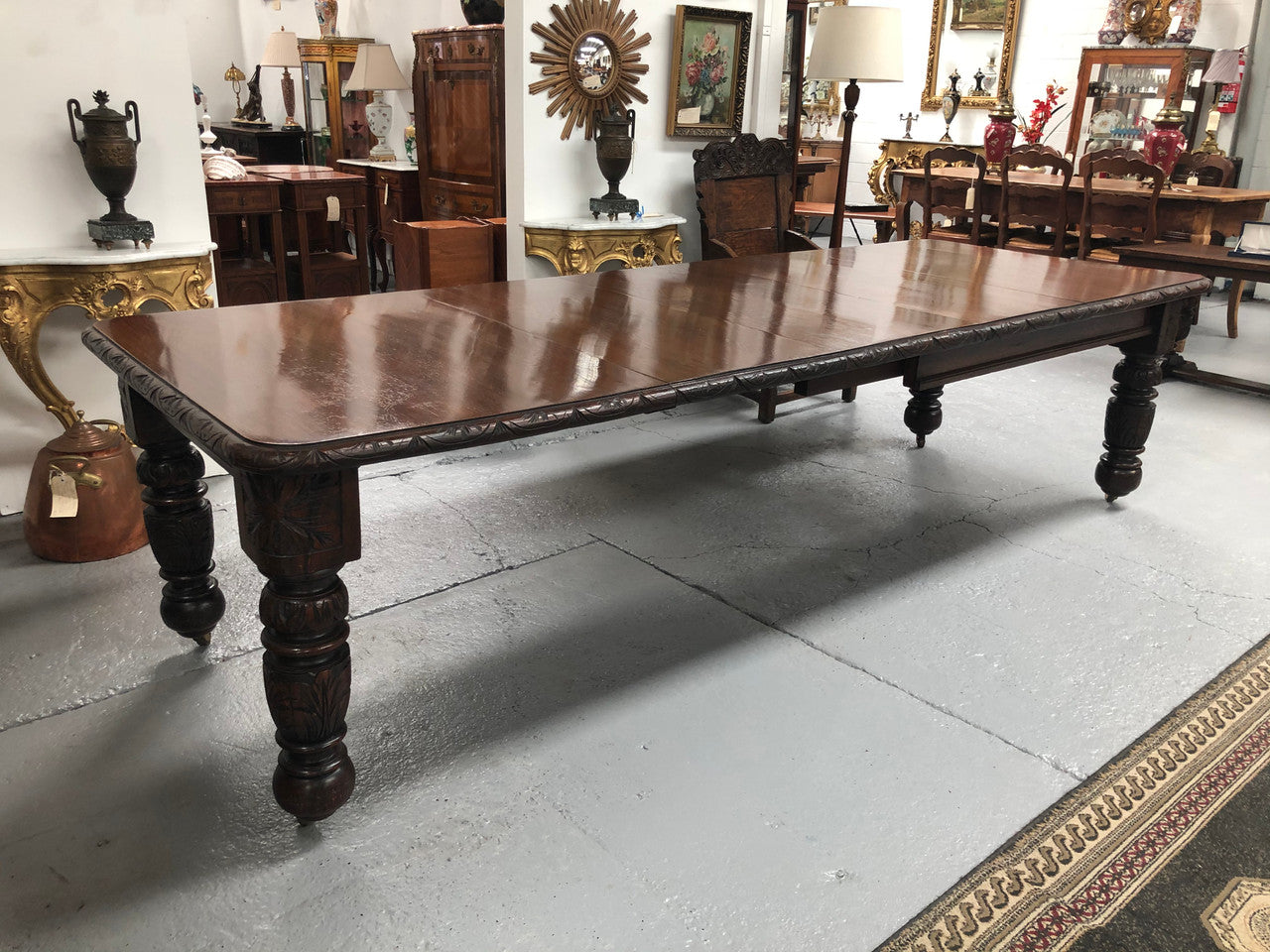 Antique English Tudor Style Extension Table | Antique & Vintage | Moonee Ponds Antiques | Australia Wide Delivery