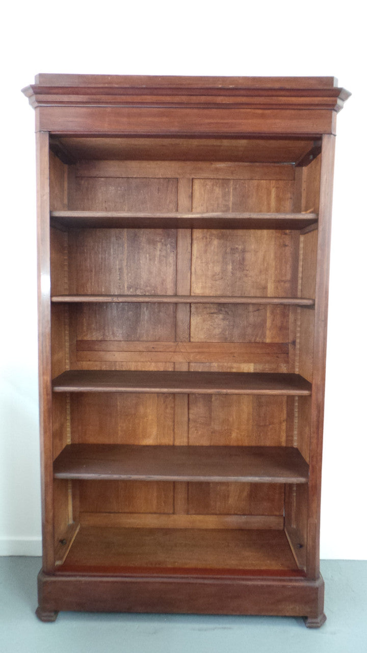 Louis Phillipe Mahogany French Open Bookcase