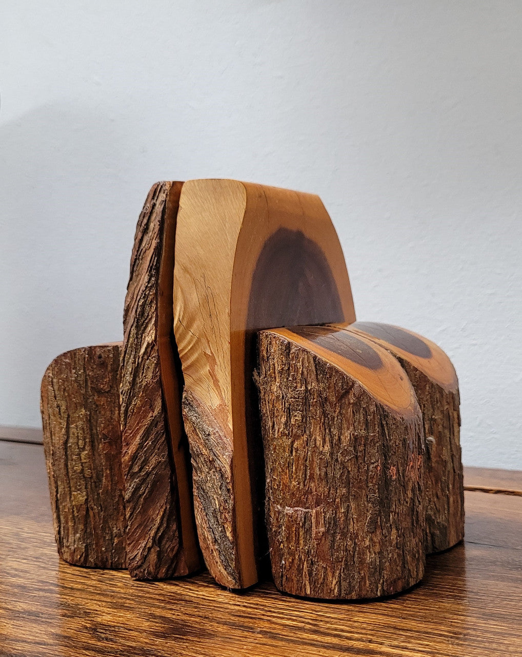 Amazing vintage pair of Mulga wood book ends in great original condition. Please see photos as they form part of the description.