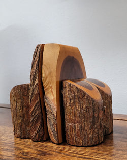 Pair Vintage Mulga Wood Book Ends | Antique & Vintage | Moonee Ponds Antiques | Australia Wide Delivery