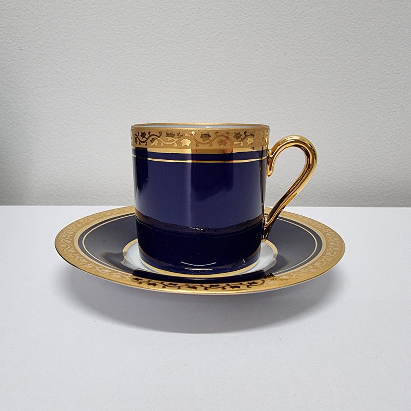 Limoges cup and saucer, both marked underneath. In good original condition.  Please view photos as they form part of the description.