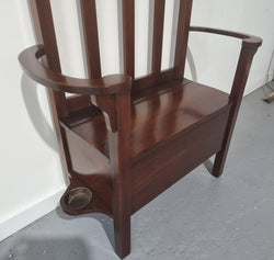 Blackwood Federation Hall Stand of Pleasing Narrow Proportions | Antique & Vintage | Moonee Ponds Antiques | Australia Wide Delivery