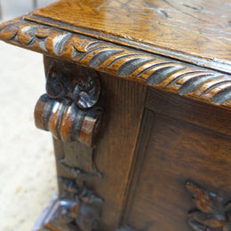 Antique French Oak Coffer-Blanket Box