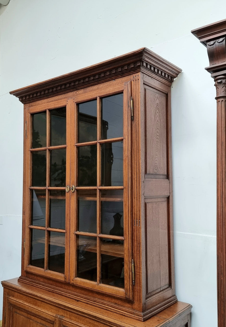 19th Century French Oak Two Door Bookcase | Antique & Vintage | Moonee Ponds Antiques | Australia Wide Delivery