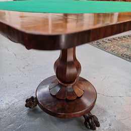 Decorative Early Victorian Rosewood card table in good original condition.