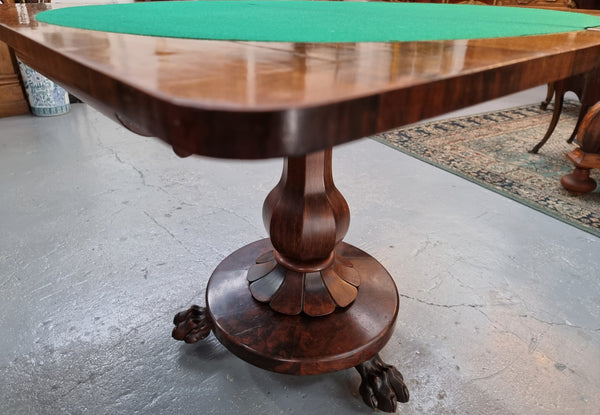 Decorative Early Victorian Rosewood card table in good original condition.