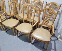 French Country Style Set of Six Dining Chairs & Two Carvers | Antique & Vintage | Moonee Ponds Antiques | Australia Wide Delivery