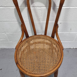 Bentwood chair with cane inset seat clean and is in good condition.
