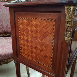 French Louis XVI Style Single Bedside Cabinet