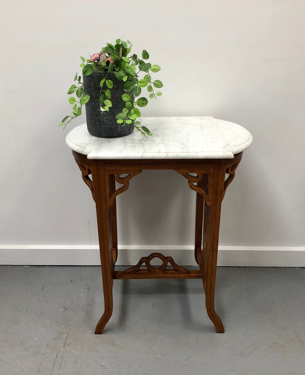 Arts and Crafts Carved Occasional Table