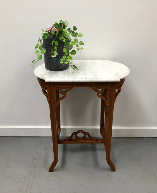 Arts and Crafts Carved Occasional Table