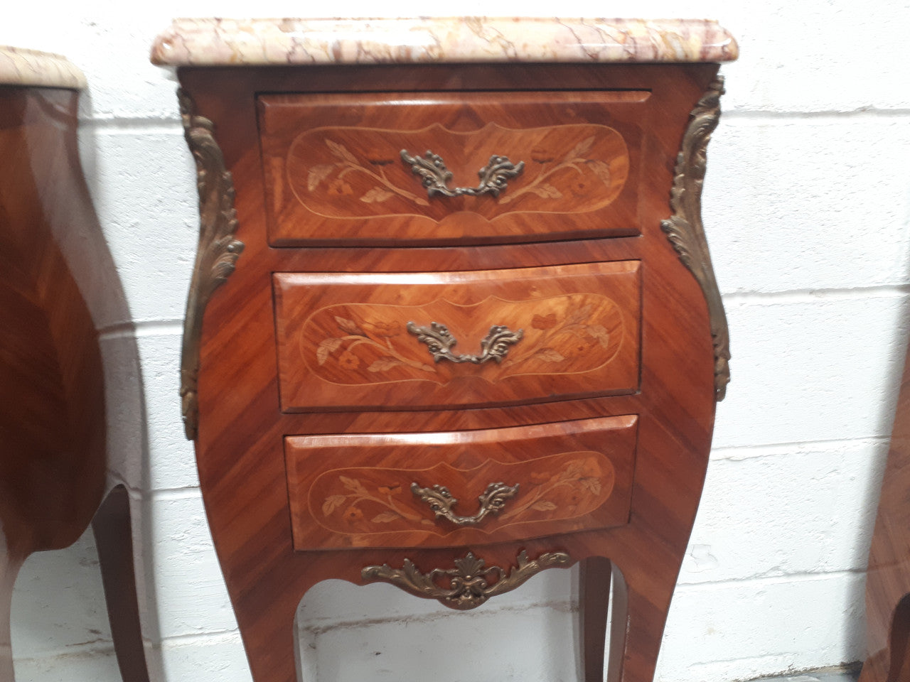 Pair Of French Louis XV Style Miniature Commode Bedsides | Antique & Vintage | Moonee Ponds Antiques | Australia Wide Delivery