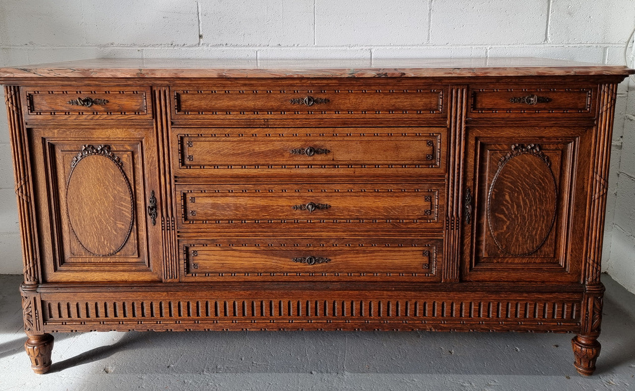 Lovely French Oak Carved Sideboard | Antique & Vintage | Moonee Ponds Antiques | Australia Wide Delivery