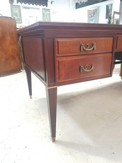 French Mahogany Partners Desk | Antique & Vintage | Moonee Ponds Antiques | Australia Wide Delivery