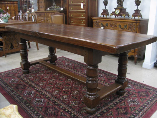 Antique French Oak Refectory Table-1